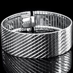 Sterling silver diamond cut polished omega bangle bracelet estate vintage QVC